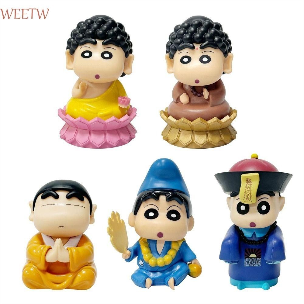 Weekw Crayon Shin-Chan รูป, Cos Lord Buddha PVC รูปปั้น Shinnosuke Nohara รูป, ของเล่นเด็ก 10 ซม.อะนิเมะการ์ตูนเครื่องประดับรถ