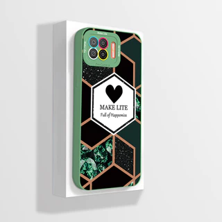 สําหรับ OPPO A73 A93 Reno 4F Reno4 Lite F17 Pro 4G เคสโทรศัพท์ความงามการ์ตูนนักบินอวกาศฝาครอบซิลิโคนกันกระแทกปลอก