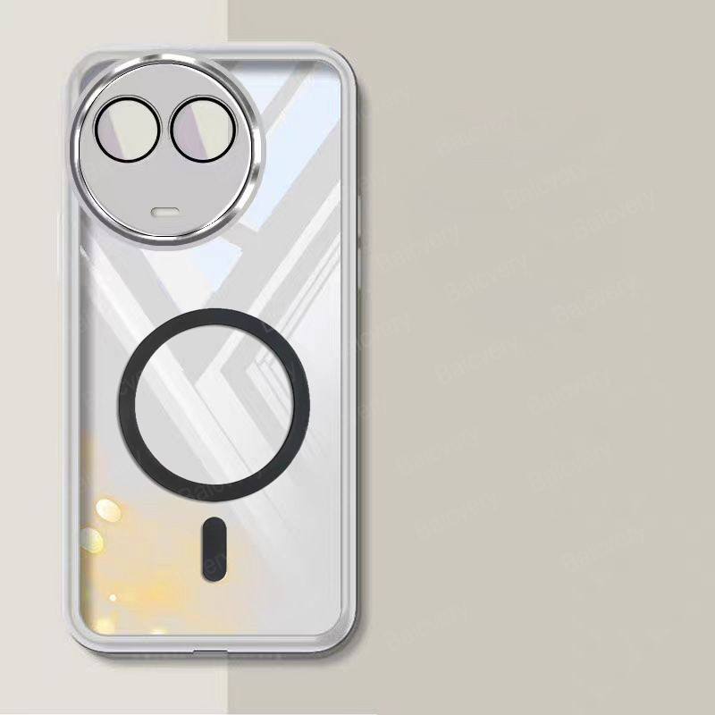 Oppo Realme 11 5G 11x C67 V50 V50S Casing Phone Case Camera Lens Magnetic Wireless Charger Sticker