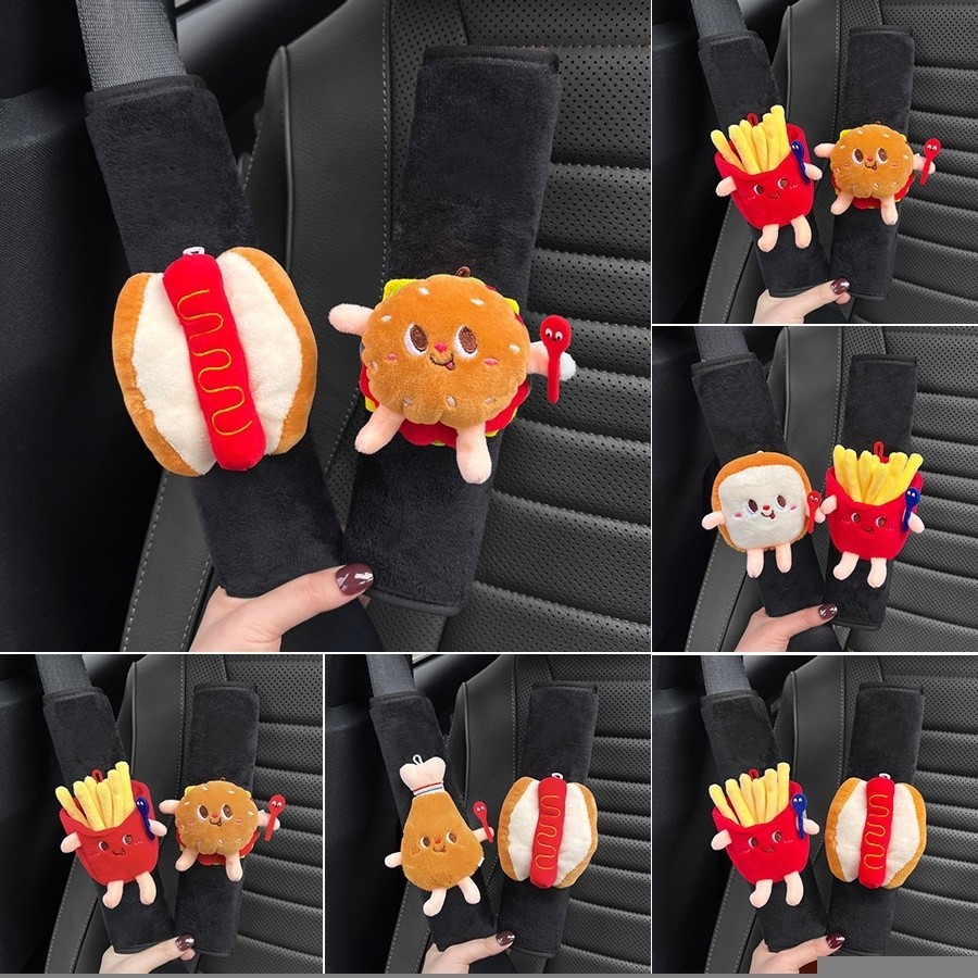 [มาใหม่] การ์ตูนรถที่นั่งbelt ไหล่ Pad Protector คออัตโนมัติสนับสนุน Soft Plush เข็มขัดนิรภัย