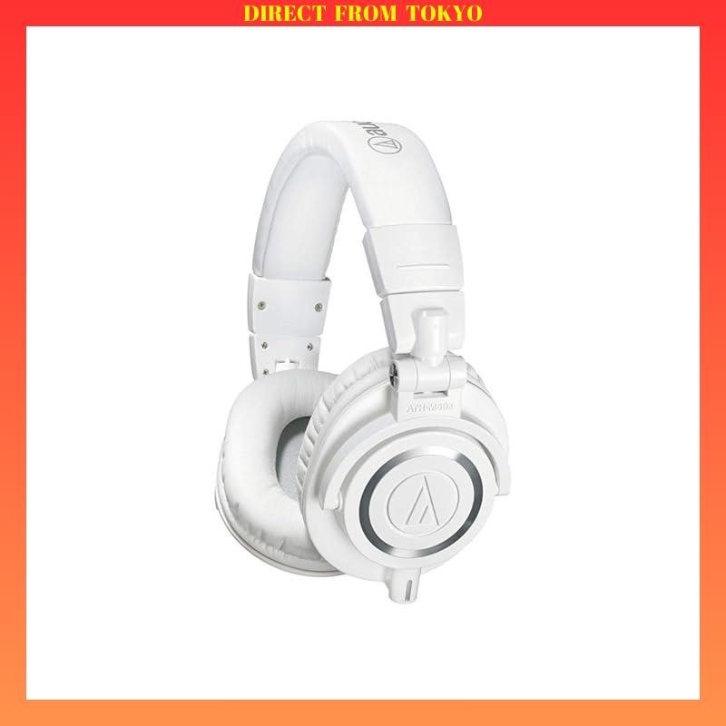 Audio-Technica Professional Monitor Headphones ATH-M50xWH White for Studio Recording / Mixing / DJ /