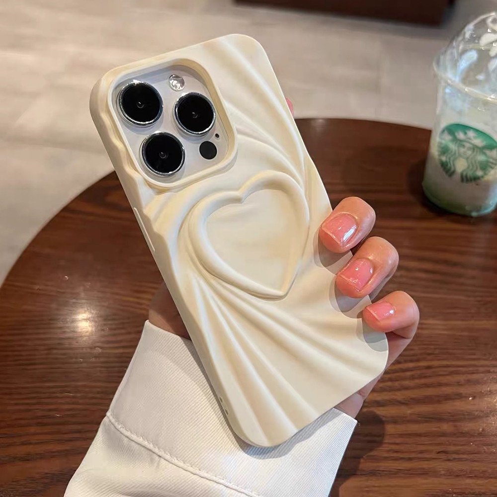 Color Love Heart Vortexเคสโทรศัพท์สําหรับiPhone 11 13 12 14 Pro Max 15 Pro Max 15 Pro 15 Plusคลุมทั้งหมดกันกระแทกปกอ่อน