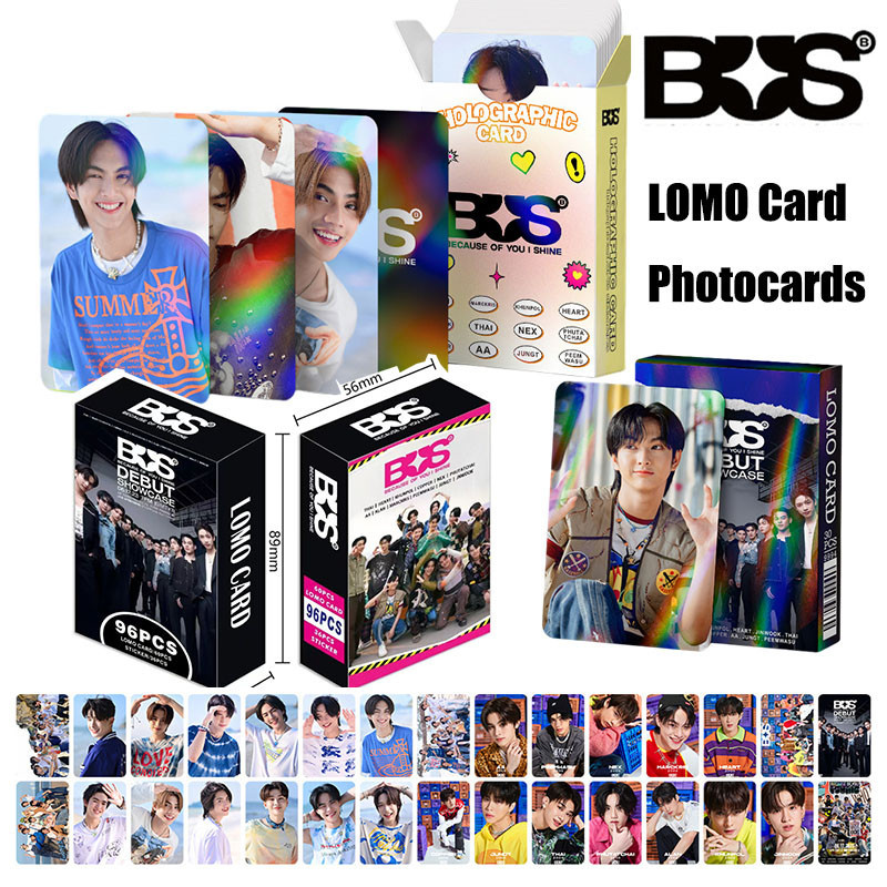 Bus Lomo Card BUS Debut Photocard 30/96 ชิ้นรู้สึก Bab Wa Ooh เพราะคุณ I Shine Photocards Lomocard Holographic Photocard สําหรับของขวัญ