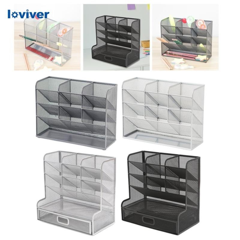 [Loviver] ที่เก็บปากกาอเนกประสงค์, กล่องแสดง, กล่องเก็บเครื่องสําอางประหยัดพื้นที่สําหรับบ้าน