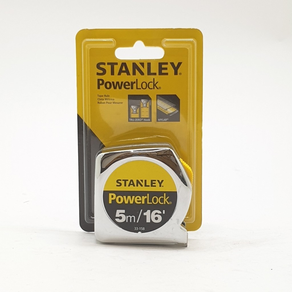 Ghouse Online STANLEY ตลับเมตร 5 เมตร รุ่น POWERLOCK 5M 33-158 สินค้าขายดี!