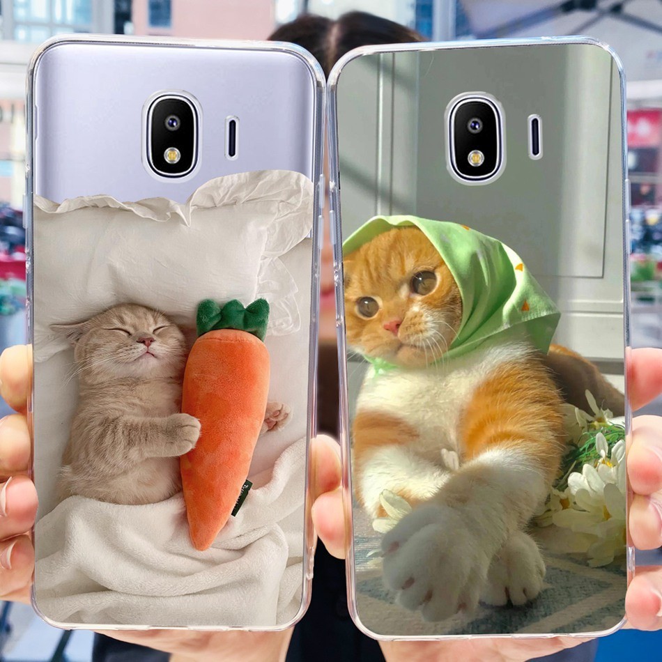 สําหรับ Samsung Galaxy J4 น่ารัก Panda ดอกไม้ทาสีปลอก Samsung J4 2018 SM-J400F J400G J400M ซิลิโคนนุ่ม TPU เคสโทรศัพท์ - รูปที่ 7