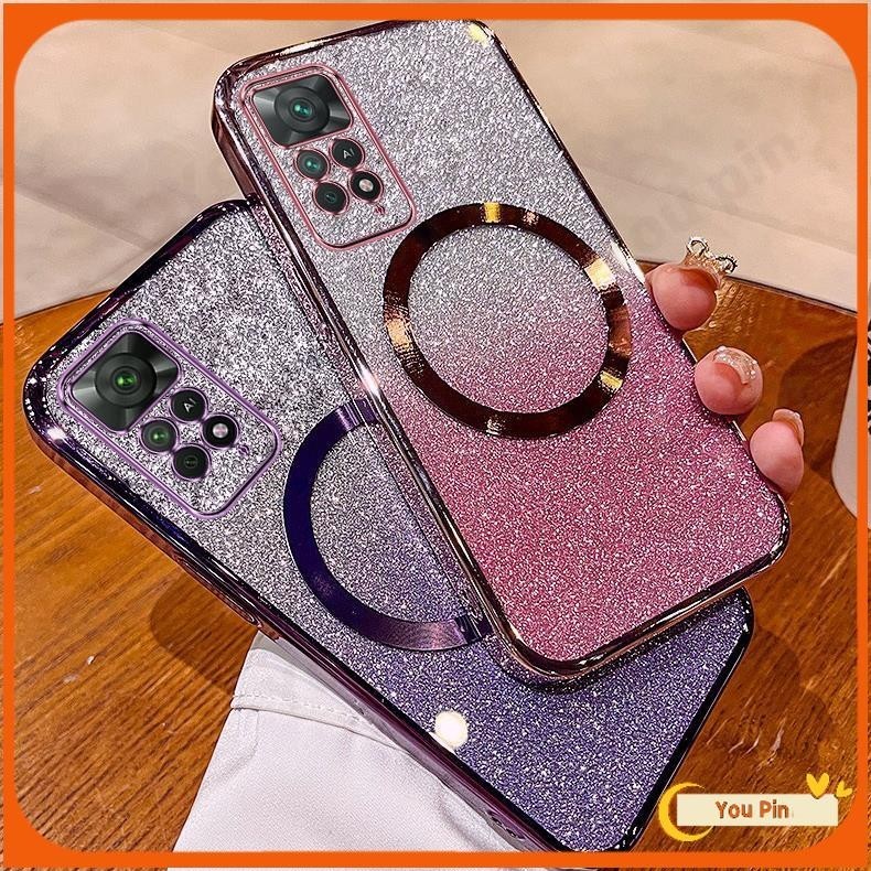 สําหรับredmiหมายเหตุ11 11S Proกรณี12 13C A3 A1 A2 13 12C 10 10C 9A 9T 9 9C 12S ProกรณีTPUคุณภาพสูงแฟชั่นGlitterเคสโทรศัพท์