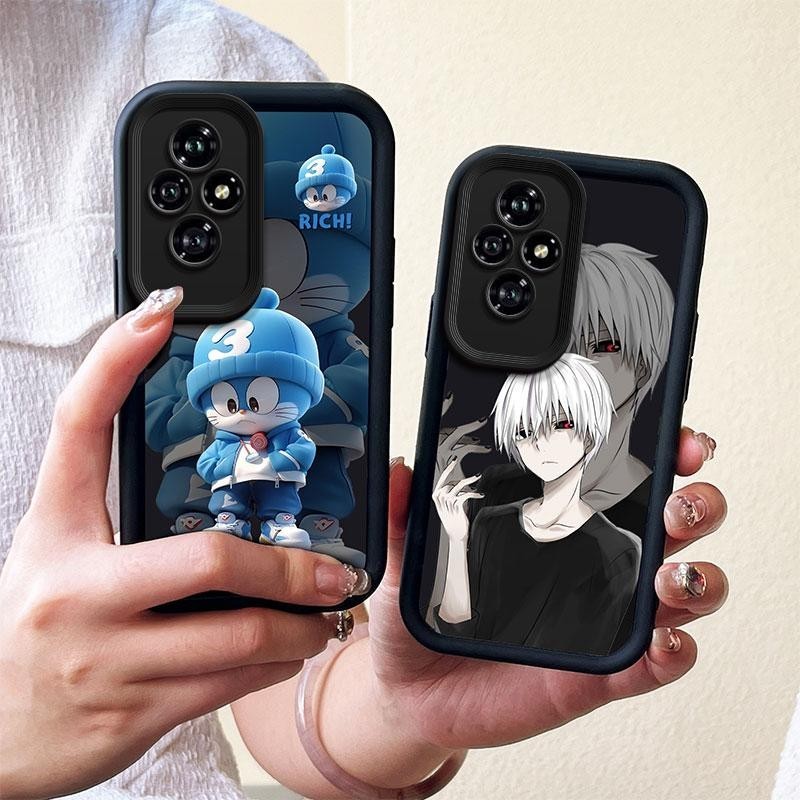 สําหรับ Honor 200 Pro กรณีการ์ตูนภาพวาดซิลิโคน TPU ฝาหลังเคสโทรศัพท์แบบนุ่ม Honor200 Pro ปลอกกันกระแทก