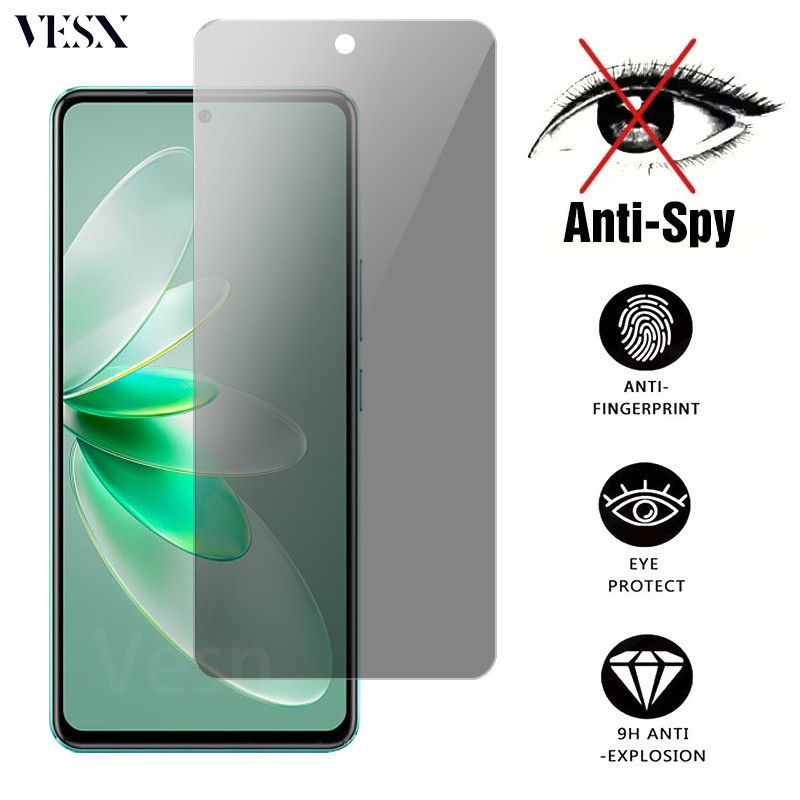 ฟิล์มกระจก ฟิล์มกันเสือก กันมอง VIVO V40 V30 Lite V29E V27E V25 V25E V23 V23E V20 SE S1 Pro 4G 5G 2024