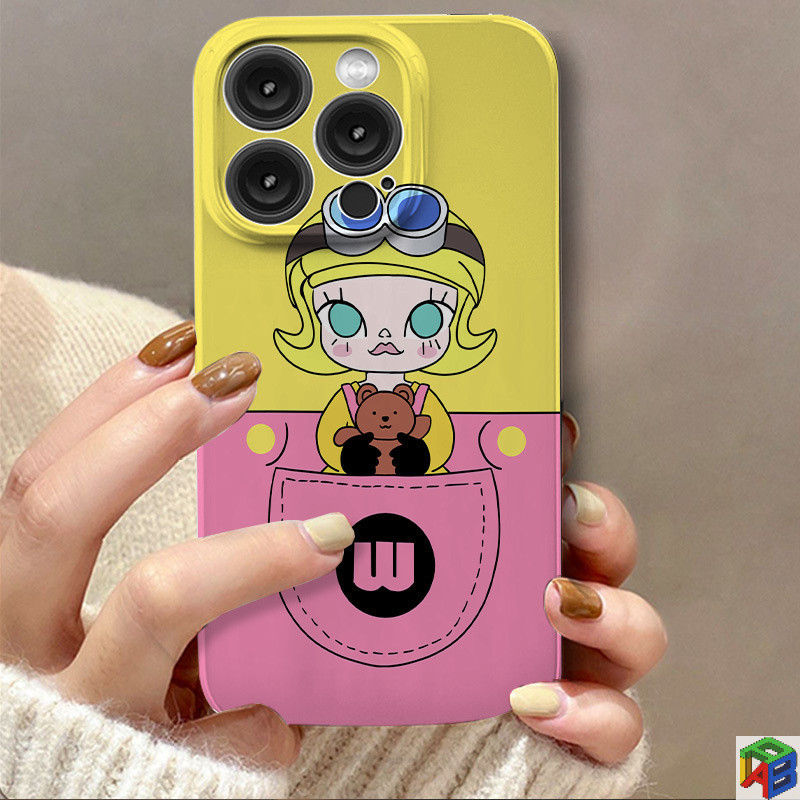 Pop Mart Molly สําหรับ Apple 15Promax เคสโทรศัพท์ 14plus/13pro Feilin 12/11Promax เคสแข็ง XR การ์ตูน
