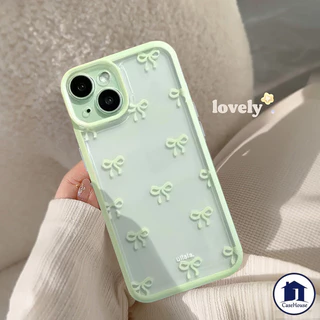 เคสนิ่มใสมีโบว์เรียบง่าย เข้ากันได้กับ OPPO A38 A6x A5 A3X A60 A16 A54 A58 A17 A18 A12 A5s A7 A15 A53 A3s A5 A57 A9 A35