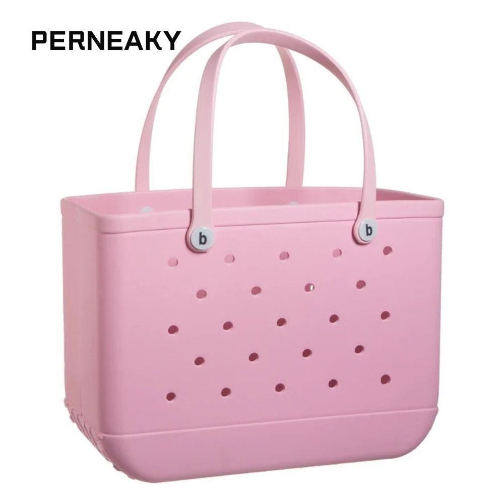 PERNEAKY Beach Bogg Bag,ตะกร้าเก็บ Eva กันน้ํา,กระเป๋าเยลลี่ขนาดเล็ก