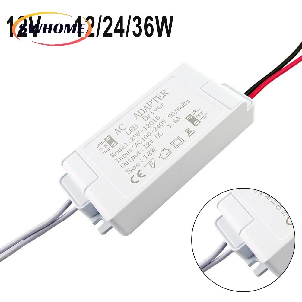 [SWHOME] อะแดปเตอร์ไดร์เวอร์ LED AC 220 -24V เป็น DC 12V หม้อแปลงไฟฟ้าพาวเวอร์ซัพพลาย LED Strip ในสต็อก