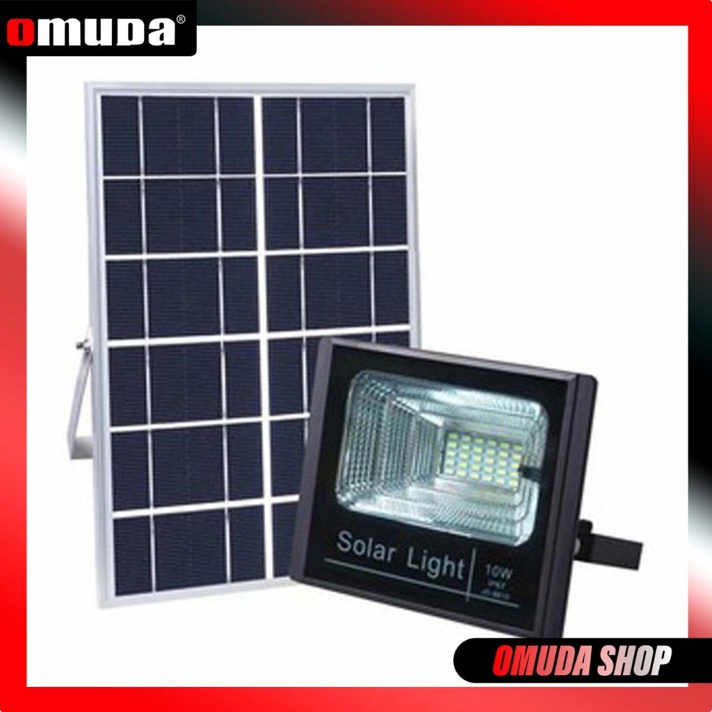 พลังงานแสงอาทิตย์ OMUDA_SHOP  ไฟโซล่าเซลล์ สปอตไลท์ Solar LED โซล่าเซลล์ รุ่นพี่บิ๊ก 10W JD-8810