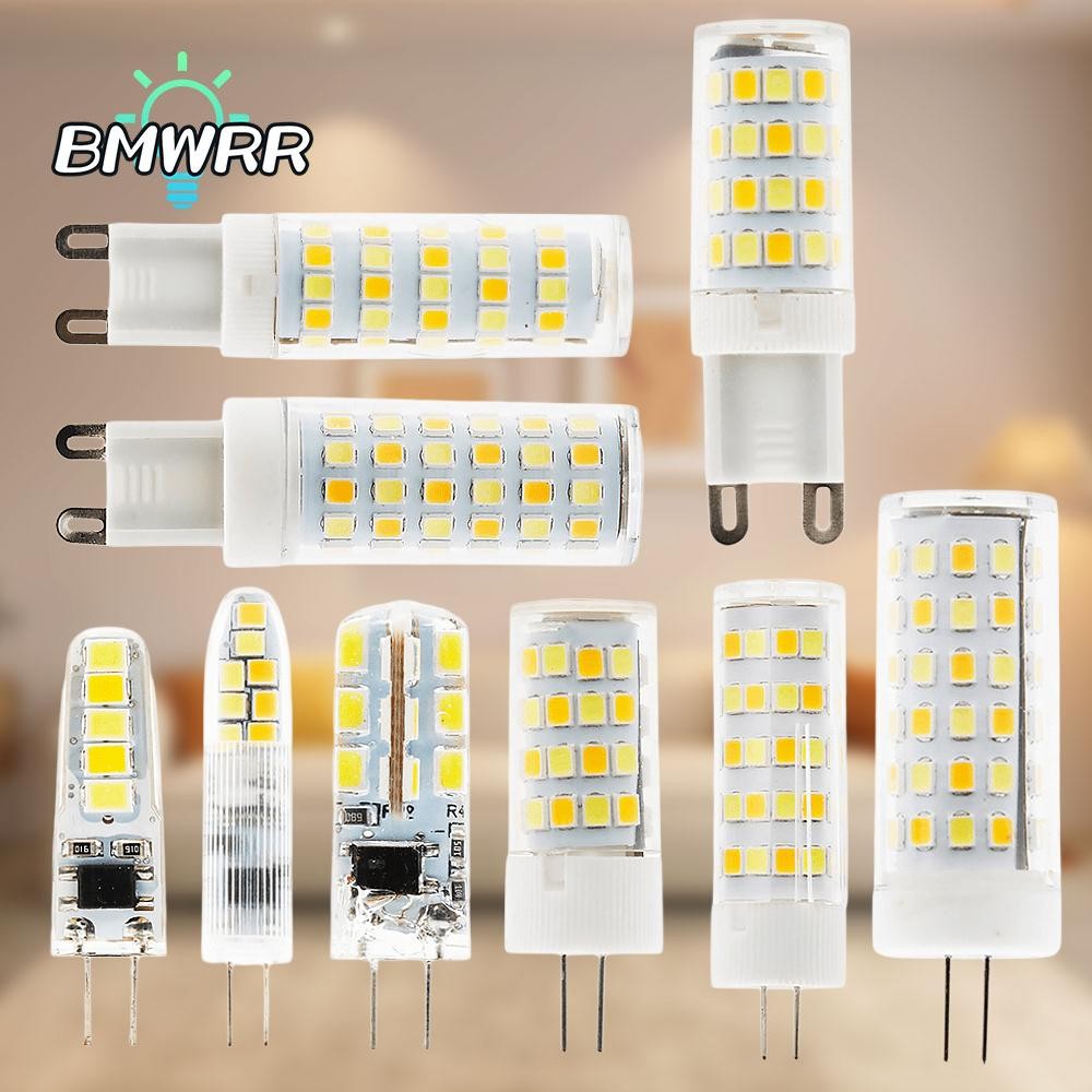 Bmwrr เซรามิคหลอดไฟ LED G4 G9 หลอดไฟสีขาว 3 สีหลอดไฟ 220V 2W 3W 4W 5W 7W 9W ความสว่างสูงหลอดไฟขนาดเล