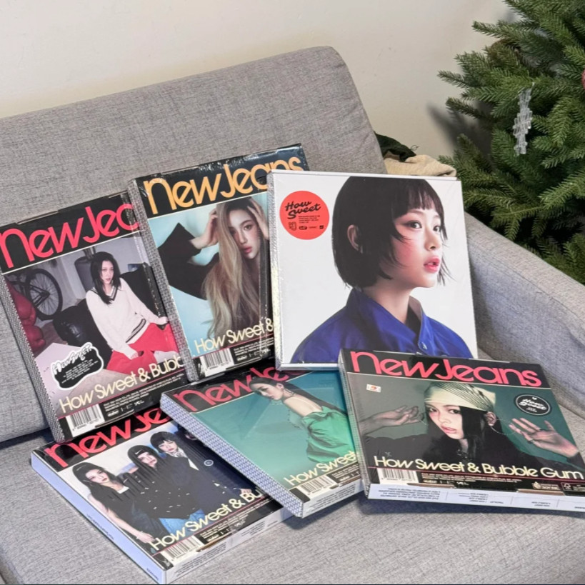 พร้อมสต็อก Whale New Jeans อัลบั้มใหม่ NewJeans How Sweet Official Genuine Merchandise Photocard