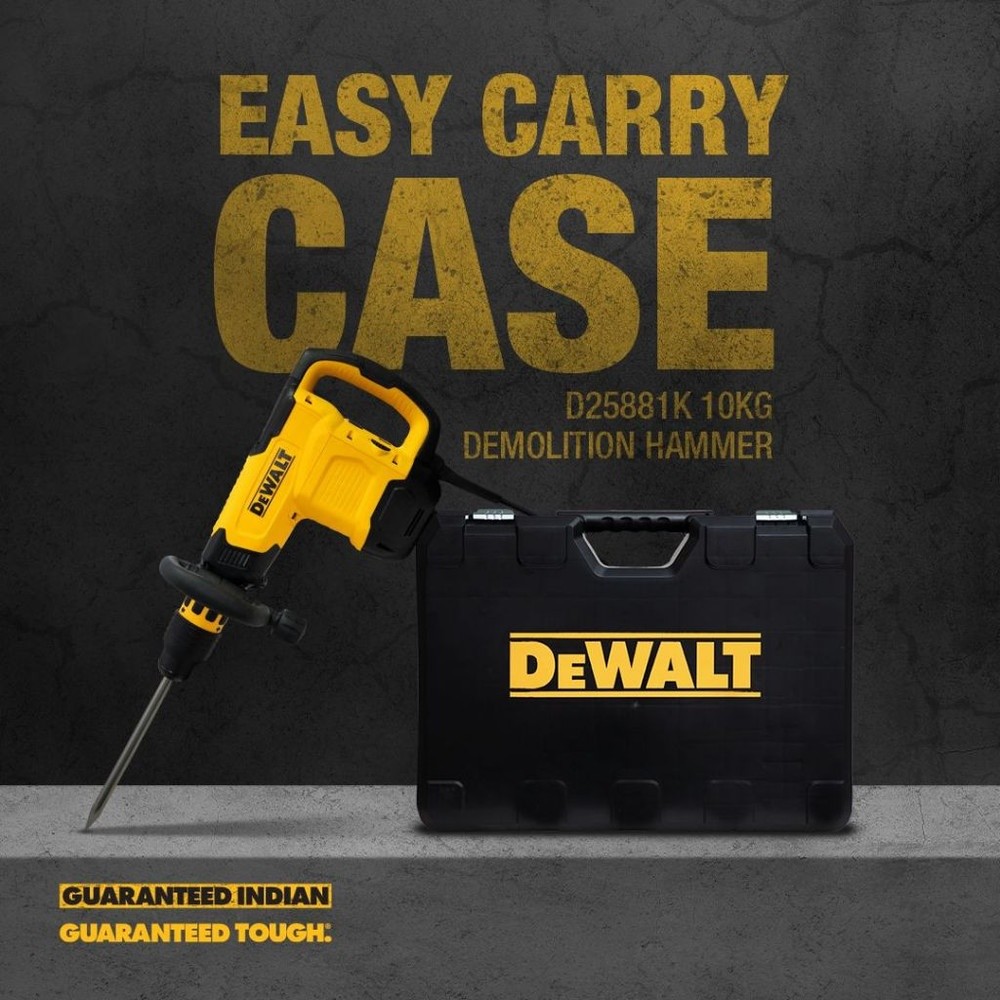 GlobalHouse DEWALT เครื่องสกัดไฟฟ้า 10 กก. 1600W SDS-Max รุ่น D25881K-B1 สินค้าของแท้คุณภาพดี