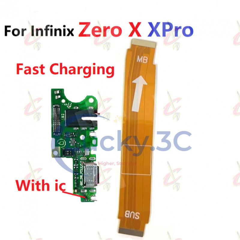 บอร์ดชาร์จ flex สําหรับ Infinix Zero X Pro X6811 บอร์ดหลักเมนบอร์ด flex