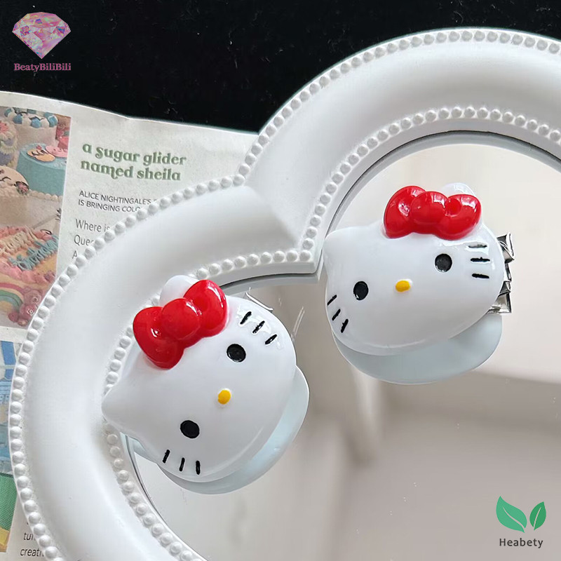 Heabety Kawaii อะนิเมะ Hello Kitty กิ๊บติดผมน่ารักการ์ตูนแมว Hairpin ด้านข้าง Bang คลิปสําหรับสาว Barrettes อุปกรณ์เสริมผมใหม่