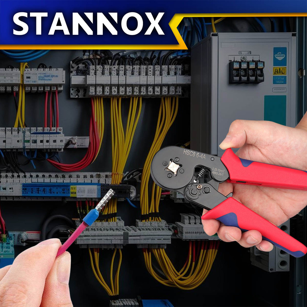 ชุดคีมย้ำหางปลา STANNOX ปากกลม+อะไหล่ 1200 ชิ้น ขั้วต่อสายไฟ หางปลาต่อสายไฟ ราคา ถูกที่สุด ดีลบีเคเค แกลเลอรีภาพที่ 6