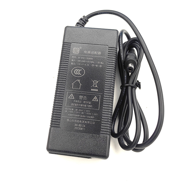 - 851ZA Dechang 12V4A Power Adapter-810-1204000แหล่งจ่ายไฟภายนอก 3C การรับรอง 4A