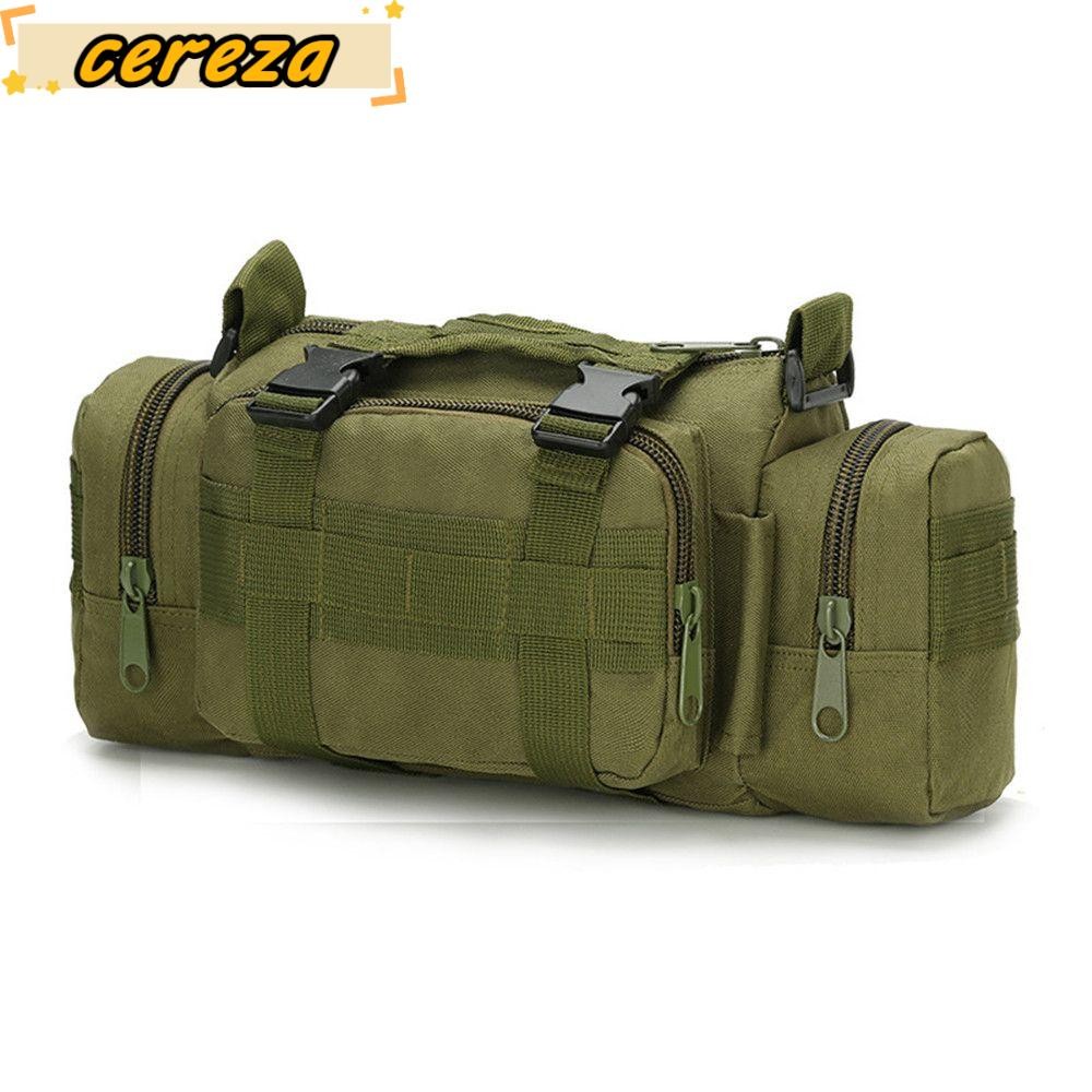 Cereza กระเป๋าคาดเอวกลางแจ้งมัลติฟังก์ชั่น Molle Camping Storage กระเป๋าเดินป่า