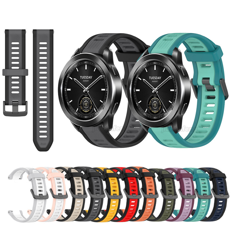 สายซิลิโคนกีฬาระบายอากาศได้สบายสําหรับ Xiaomi Watch S3 S1 Active Color Sport S1pro