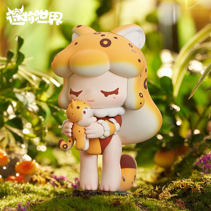 [Service Box 6 ชิ้น] Mini World Furry Elf Series Mystery Box อินเทรนด์เล่นตุ๊กตาตกแต่งของขวัญ