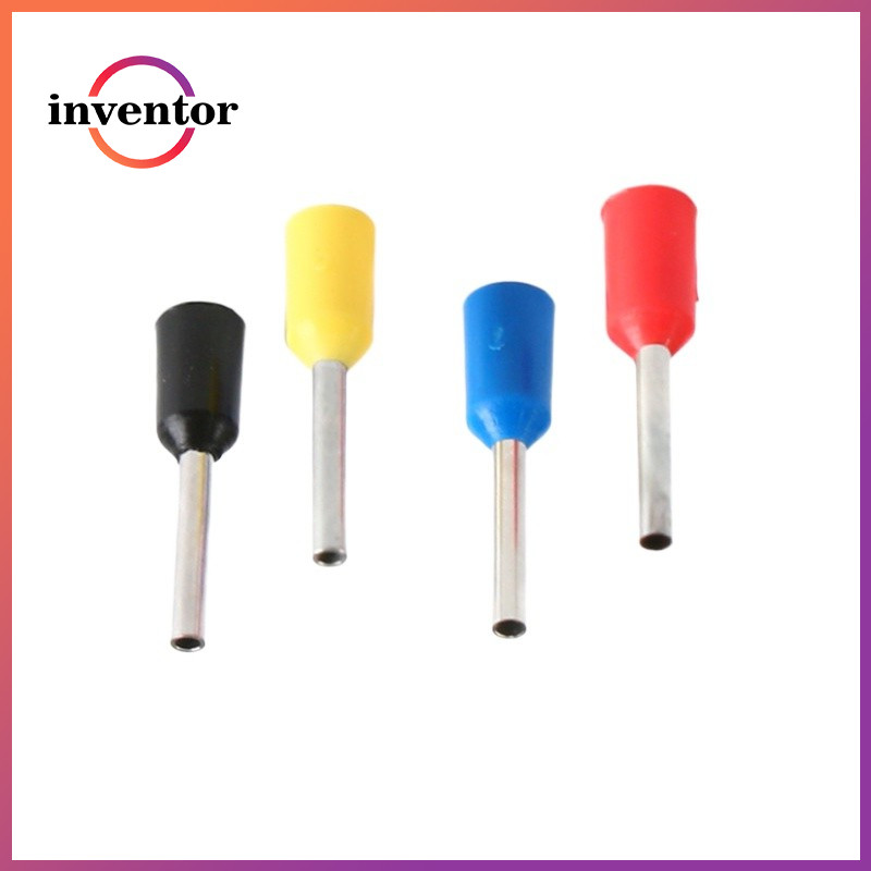 100pcs E0508 Tubular Wire Cold Pressure Connector ขั้วไฟฟ้าสาย Crimps ลวด Ferrules สําหรับ 0.5mm2, 2