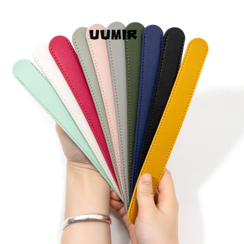 UUMIR สายกระเป๋า 2 ชิ้น, สายสะพายไหล่ปรับได้ทดแทน, สายกระเป๋าหนัง PU กันลื่นสีทึบคุณภาพสูงผู้หญิง