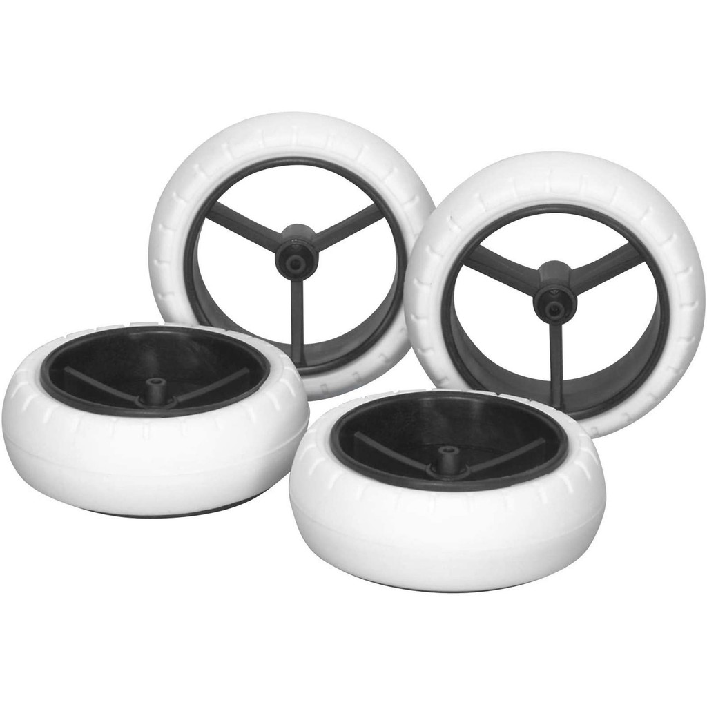 Tamiya GP.414 Super X/XX Carbon Large Diameter Narrow Wheel & Barrel Tire (White) (Grade Up Parts Se