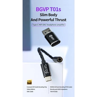 BGVP T01S DAC ตัวถอดรหัสเสียง หางหนูระดับเทพ รองรับ Hi-Res ประกันศูนย์ไทย