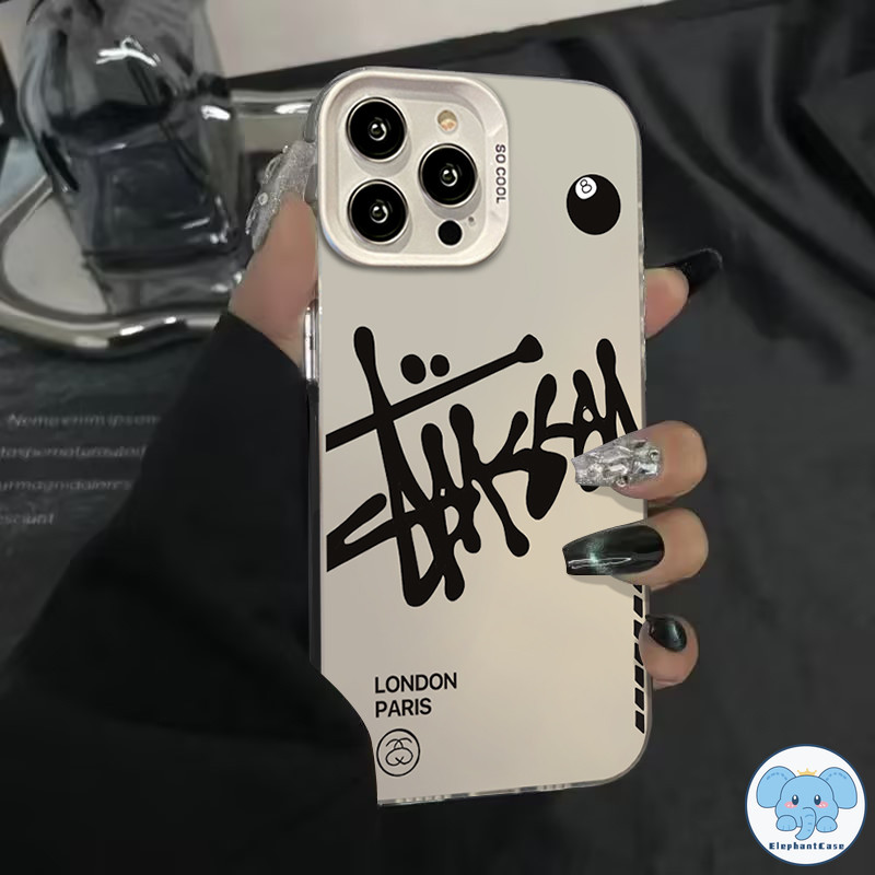 ตัวอักษรกราฟฟิตีชุบที่อยู่อาศัยสำหรับ เคสไอโฟน 11 15 13 Pro Max 12 14 Pro Max 7 Plus XR X XS Max 8 7 15 14 Plus SE 2020