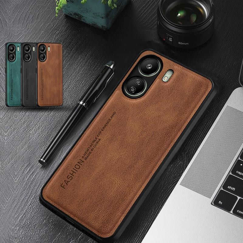 สําหรับ Redmi 13C 4G เคสโทรศัพท์ Lambskin TextureLeather หนังนิ่ม