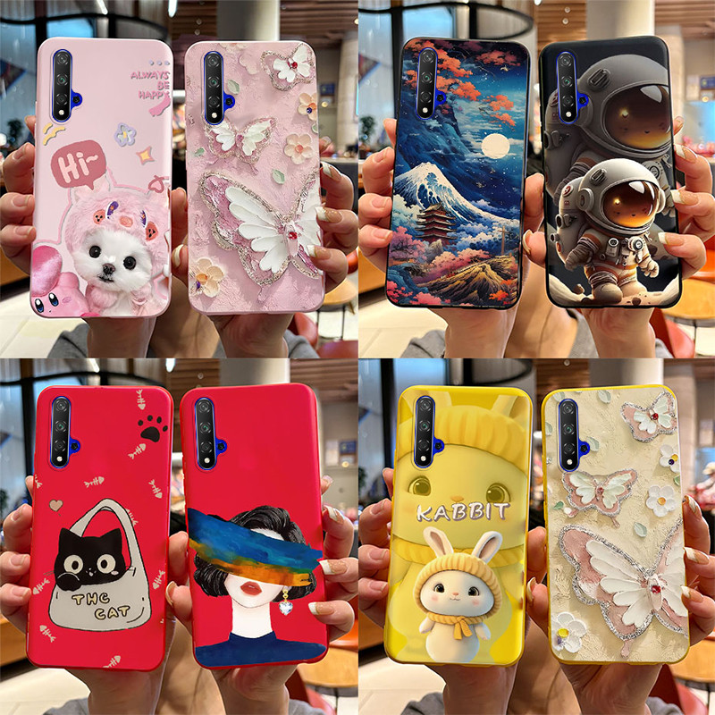 สําหรับ Huawei Nova 5T Honor 20 Honor20 Pro เคสโทรศัพท์ซิลิโคนใหม่ล่าสุดนักบินอวกาศพิมพ์ปลอกเยลลี่นุ่มสําหรับ Huawei Nova5T 5 T ฝาหลัง