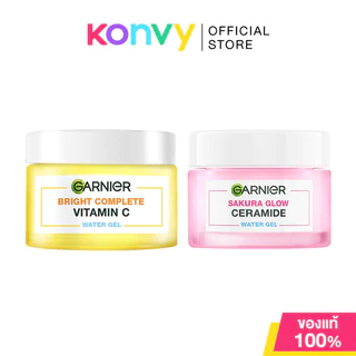Garnier Water Gel การ์นิเย่ เจลบำรุงผิว 50ml (Vitamin C/Sakura Glow)