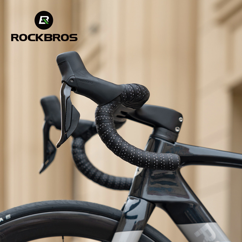 Rockbros เทปแฮนด์จักรยานกันกระแทกทนทาน Anti-Slip น้ําหนักเบา Breathable Handlebar Wrap เข็มขัดอุปกรณ์จักรยานเสือหมอบ 2 ชิ้น