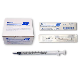 [EXP: 2026-9] Nipro Syringe LDS 1ml ไซริ้งค์พลาสติก ขนาด 1ml หัวจุกดำ [Low dead space KDL]