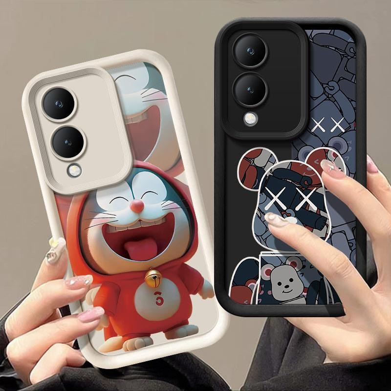 ซิลิโคนนุ่มการ์ตูนสําหรับ VIVO Y17s VivoY17S Y 17S V2310 น่ารัก TPU เคสโทรศัพท์ Anti fall กล้องป้องก