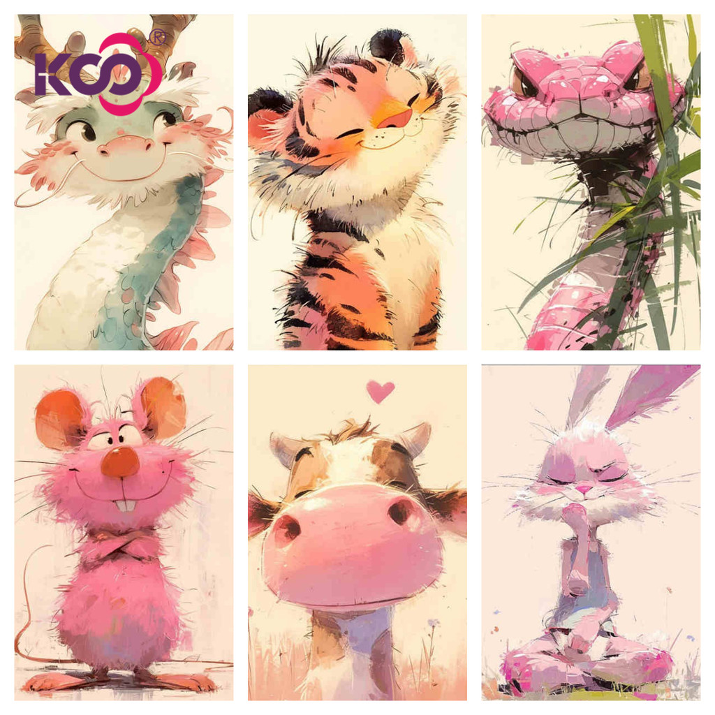 KSanimal 5d ภาพวาดเพชรเต็มรูปแบบคู่มือห้องนั่งเล่นวางเพชร Cross Stitch ห้องรับประทานอาหารเพชรเย็บปักถักร้อยตกแต่งบ้าน 30x40 ซม./40x50 ซม./50x60 ซม.