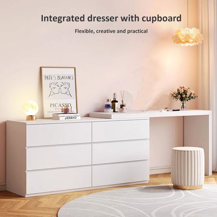 โต๊ะเครื่องแป้ง KUCA พร้อมลิ้นชักจัดเก็บโต๊ะแต่งหน้าอเนกประสงค์ Meja Solek โต๊ะเครื่องสำอาง