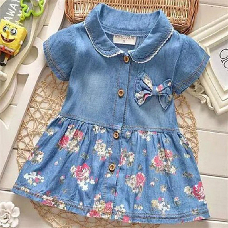 🔥ราคาถูก🔥น่ารัก อ่อนนุ่ม คาวบอย กระโปรงดอกไม้ ชุดเจ้าหญิง อายุ 0 ถึง 3 ปี ชุดกระโปรงเด็ก ชุดตรุษจีนเ