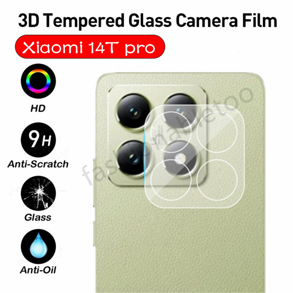 1-3 PCS 3D เลนส์กล้องกระจกนิรภัยเต็มรูปแบบป้องกันฟิล์มสําหรับ Xiaomi 14T pro 14tpro 14 Ultra 14ultra Xiaomi14T pro Xiaomi14Tpro Xiaomi14Ultra