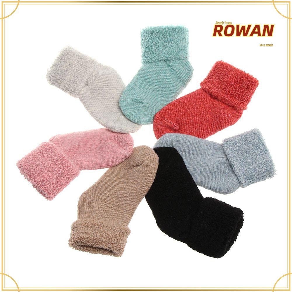 Rowans Childen Baby Stocking ถุงเท้าพื้นหิมะนุ่มสบายในฤดูหนาว