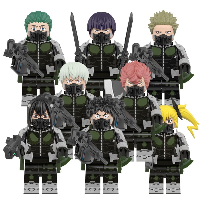 Kaiju No.8 Ashiro Mina Hibino Kafka Mini Building Block Figures ของเล่นเด็กของขวัญ