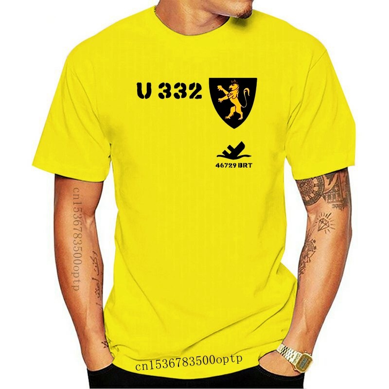ใหม่ 2025 แฟชั่น U-Boot U 332 German Navy Wh WK 2 Coat of Arms Badge - เสื้อยืด O-คอ T เสื้อ