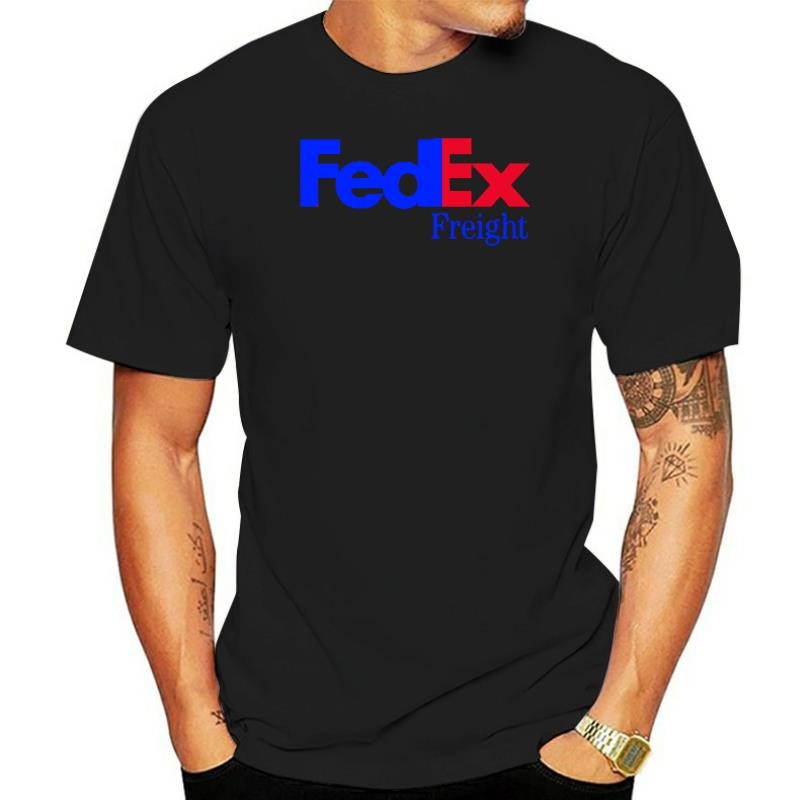 FedEx Freight Logo เสื้อยืดสีดํา SML XL - 4XL 5XL(1)