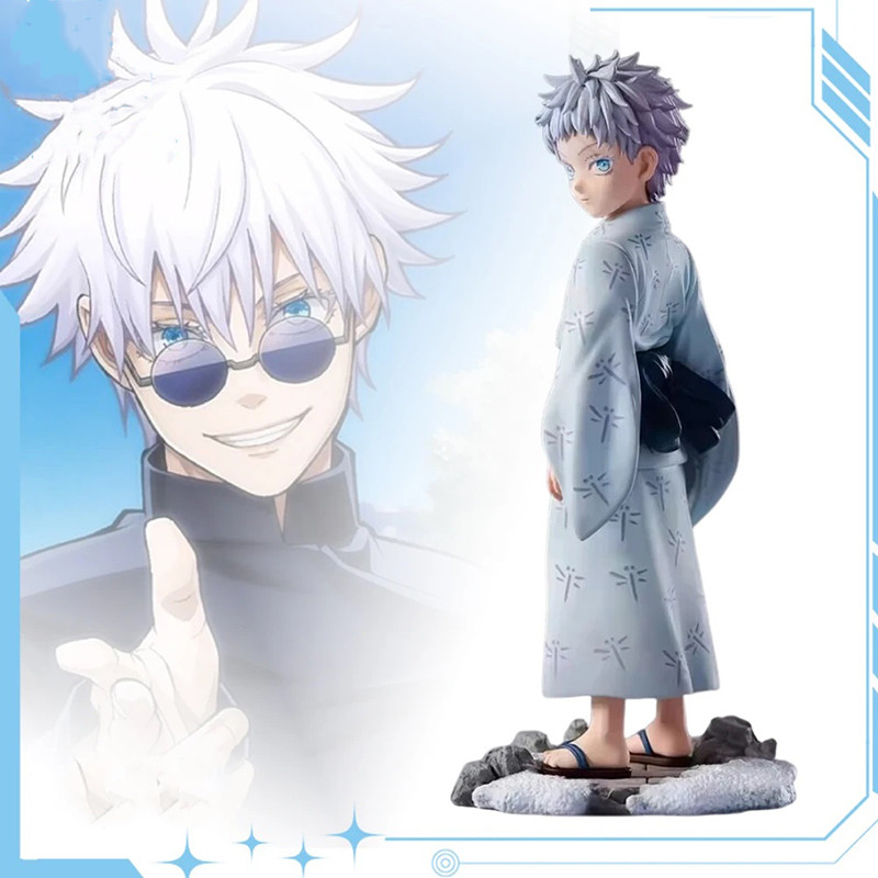 14 ซม.อะนิเมะ Jujutsu Kaisen รูป Gojo Satoru ในวัยเด็ก 5t5 PVC Action Figure รุ่น Q Collectibe ตุ๊กตาเดสก์ท็อปเครื่องประดับรถของเล่นสําหรับเด็ก