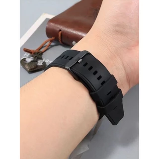 สายนาฬิกาสำหรับsmart watch Huawei GT2e GT3 GT4 GT2 GT5 Ultimate budsแบชิลิโคนล็อคดำสายนาฬิกา20mm22mm