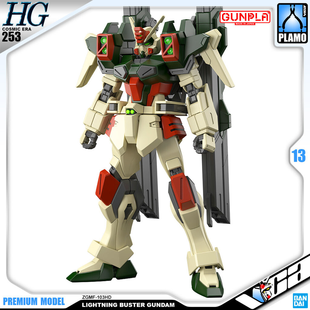 VCA ⭐️ BANDAI GUNPLA HIGH GRADE SEED HG LIGHTNING BUSTER GUNDAM PLASTIC MODEL TOY ประกอบ หุ่นยนต์ โมเดล กันดั้ม กันพล...